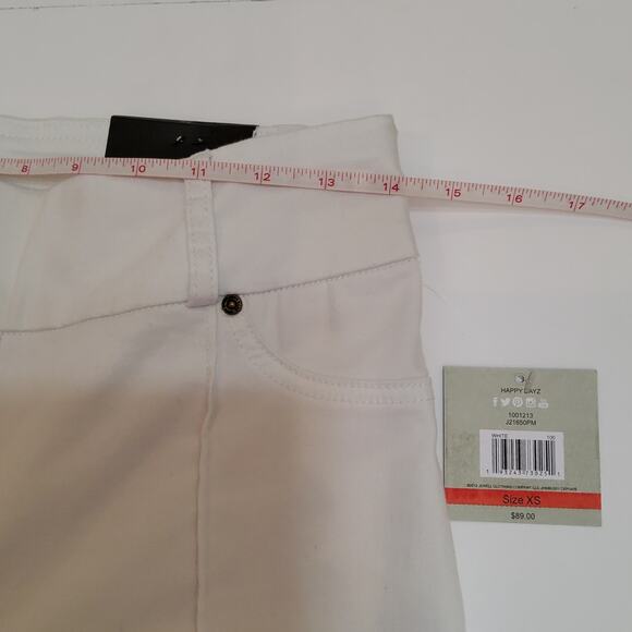 NWT. JOHN MARK SKINNY JEAN, SLIP ON SIZE XS, WHITE - Picture 11 of 12